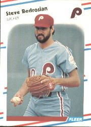 1988 Fleer Baseball Cards      298     Steve Bedrosian